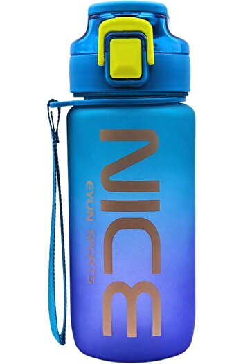 Twisoo Transparent Plastic Water Bottle with Flip-Top Lid, Secure Lock, Leak-Proof Design, Elegant S