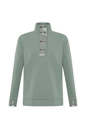 Allyco High Collar Oversize Sweatshirt