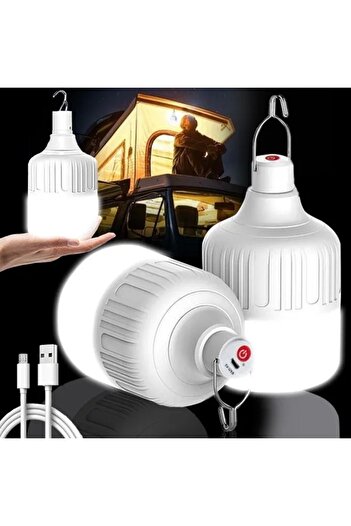 Genel Markalar Şarjlı Taşınabilir Led Ampul 30w (2800 Lümen Işık Gücü )