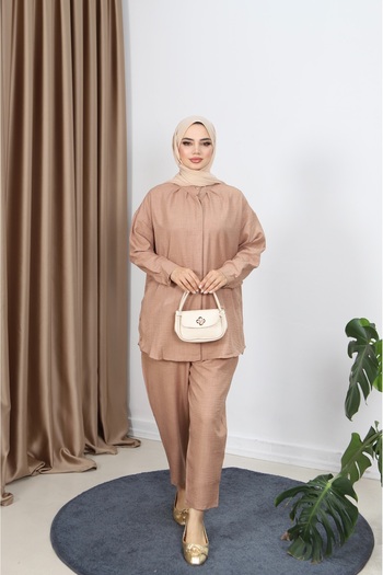 NİSUM MODA Pants Suit with Hidden Buttons