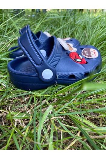 Riva Boy's Spider-Man Sticker Cross Pool Nursery Garden Daily Slippers
