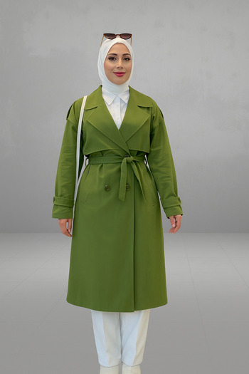 Tebrikler tekstil Women's Summer Trench Coat Model G3109