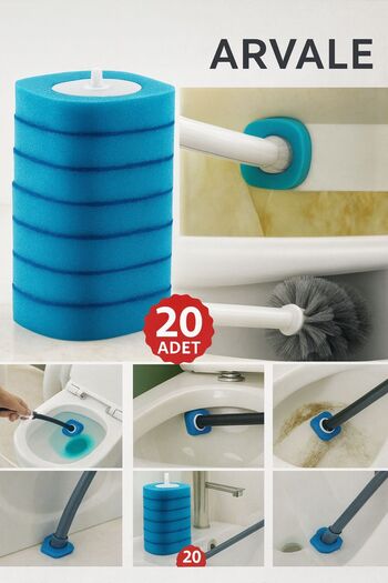 ARVALE 20 Adet Yedek Sünger Kullan At - ( Sadece Yedek Sünger Mekanızma Dahil Değildir)
