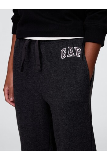 GAP Boy's Dark Gray Relaxed Logo Sweatpants