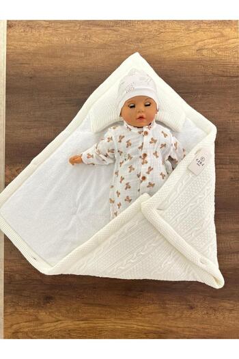 MUTİR Trico Knitted Hooded Swedding