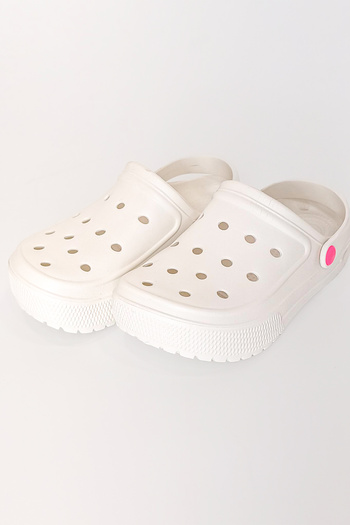 Ecrou Neon Sole Indoor Eva Slippers White