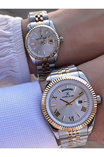 Daniel Klein 3 Atm Water Resistant Couple Watch for Men and Steel Cord Couples Cf.Dk.10010.6