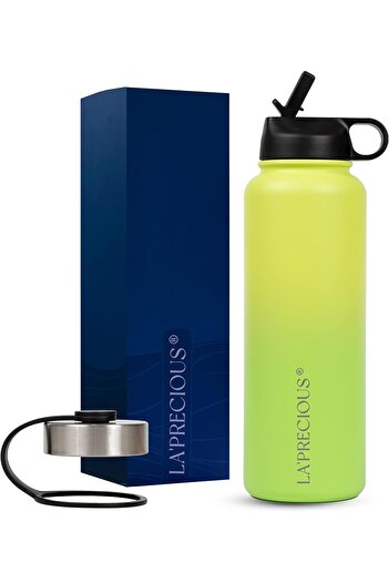 LA' PRECIOUS Stainless Steel Water Bottle 40 oz Rust Proof Leakproof Keeps Liquids Hot or Cold for S
