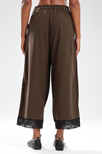 tw3 Women's Pleated Design Trousers with Lace Detail on the Legs