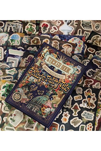 Gift Moda Vintage Style Sticker Book – 45 Sheets