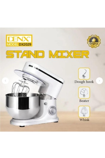 Denx WHITE Electric Mixer 5.5L Capacity, 1000W - DX2029