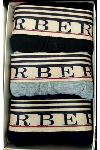 BURBERRY Multicolor Cotton Boxer Shorts, 3-Pack, L