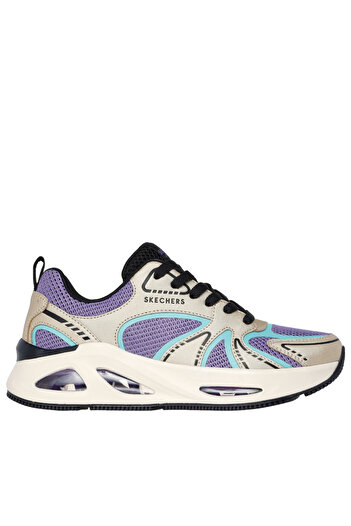 SKECHERS Women's sports shoes, UNO EGO ILLLUSTRIS AIR 177474-GDLV Purple, -leather and textile 40