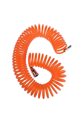 Brillo Furtun de aer spirală PVC 12 metri, presiune maximă 30 Bar, racord 1/4