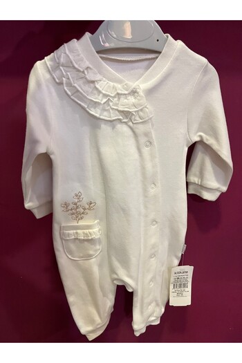 Bebek Kitikate Ruffle Jumpsuit Without Booties