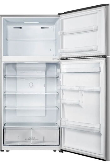 Edison Defrost Refrigerator, 504 Liters, 17.8 Ft, Top Freezer, Inverter - Gray