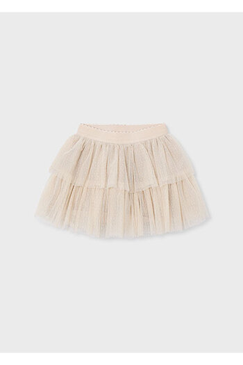 MAYORAL Beige Girl's Tulle Skirt 4906