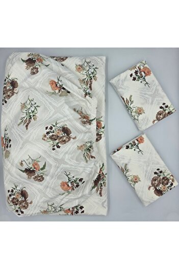 pınarhome collectıon 100% COTTON FABRIC RUBBERED SHEET+PILLOW CASE CORNER DEEP 28-30 CM SOFT FABRIC NEW SEASON