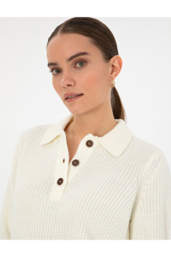 Pierre Cardin Beige Regular Fit Polo Neck Sweater 50316328-Vr011