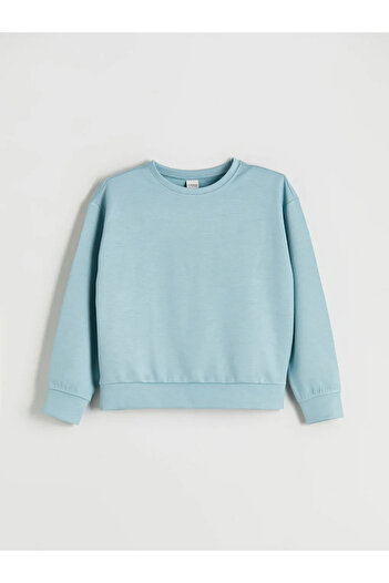 LC Waikiki Lcw Kidsblue Crew Neck Girls' Tracksuit Set