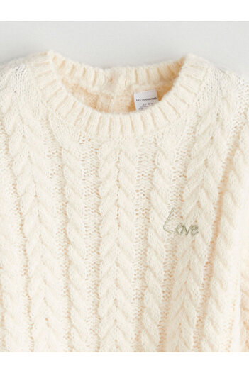 LC Waikiki Crew Neck Long Sleeve Girls' Sweater