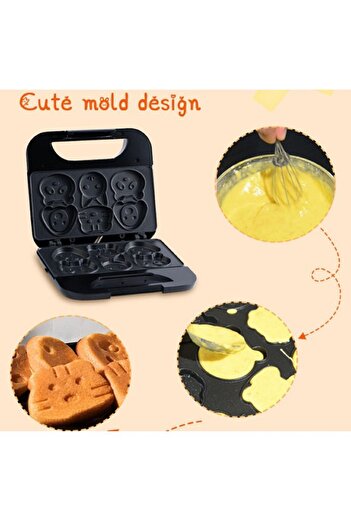 Bonjour Cake Maker Cartoon Pattern Bread Maker Bakery Dessert Waffle Sandwich Maker