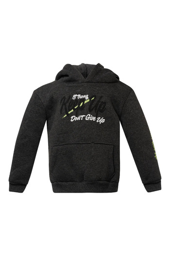 Mamboo Thick Grey Boys' Tracksuit with Hooded Sweatshirt