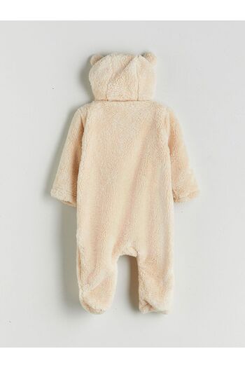 LC Waikiki LCW baby Hooded Long Sleeve Baby Girl Plush Jumpsuit