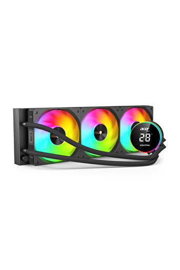 ACER AC360 CPU Water Cooler with Fan, Aluminum Radiator, Compatible with AMD and Intel Sockets