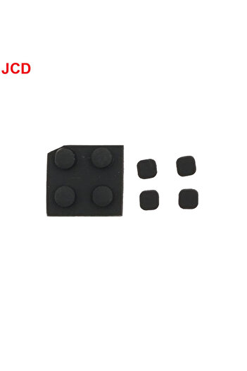 Choice dark grey 8 in 1 JCD For New 3DS XL Console Front Back Screw Rubber Feet Cover Upper LCD Screen Scre
