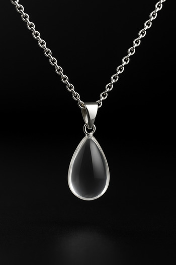 bravorite for brave women Natural Clear Quartz (Bergkristall) Pendant
