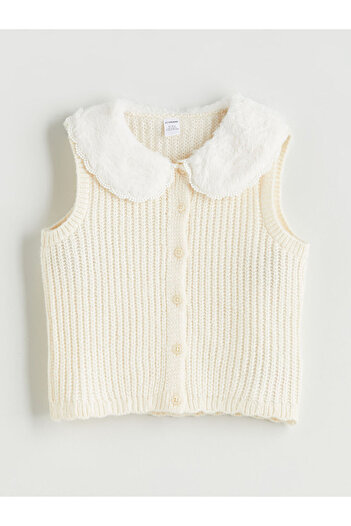 LC Waikiki Crew Neck Girl's Knitwear Vest