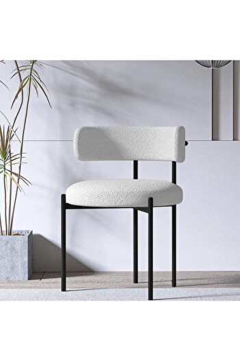 Desire Teddy Chair, First-Class Metal Frame, Stylish, High-Quality Fabric, Elegant, Kitchen