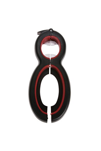 Choice red 6 in 1 Bottle Opener Jar Lid Jar Opener Can Opener for Seniors with Arthritis Helping Hand Jar O