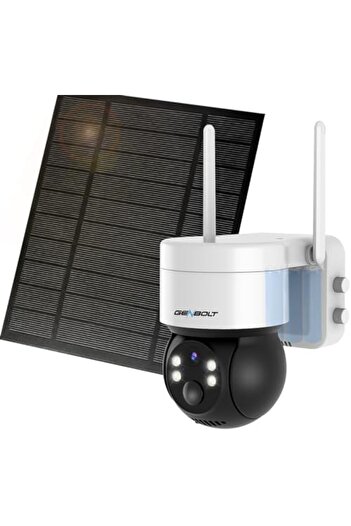 GENBOLT 2K Solar WiFi Security Camera Outdoor Wireless, Home Surveillance CCTV Camera Systems, Batte