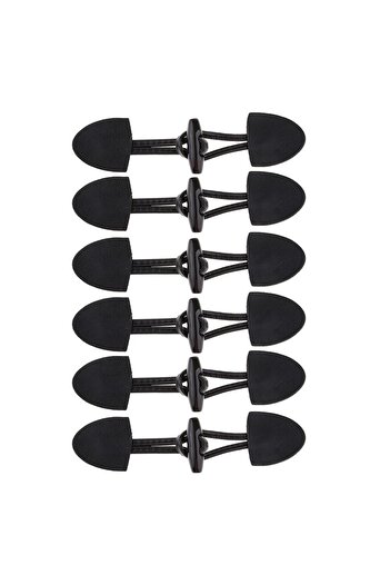 Choice black 6 Pairs Classical Black Leather Horn Toggle Buttons Closures Coat Jacket Duffle Sweater Sewing