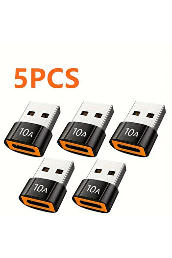 Choice 5pcs black USB C 3.0 Adapter Type C To USB 3.0 Adapter for Mobil Phone Male To Female USB C Converte