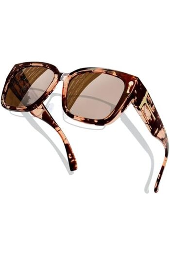 Generic KANASTAL Fit Over Glasses Sunglasses for Women Men, Polarized Trendy Square Wrap Around
