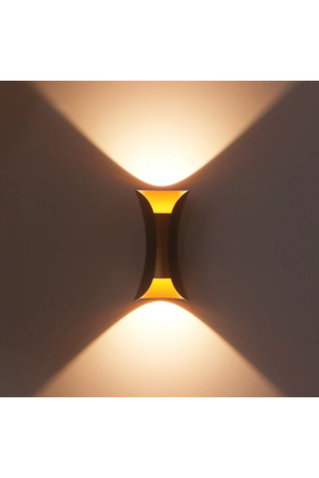 Choice Warm Light-3000K LED Wall Light Outdoor Waterproof IP6510W Porch Garden Wall Lamp Indoor Bedroom Be
