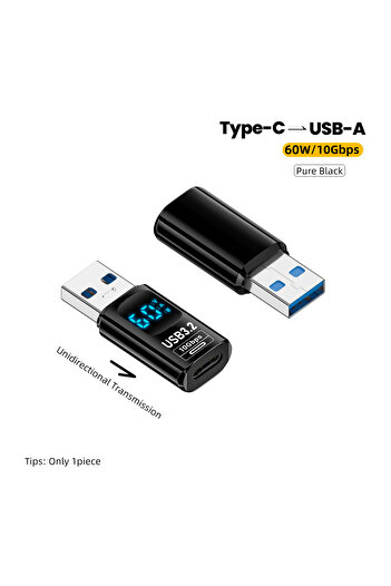 Choice 1x C to USB BK USB3.2 Digital Display Adapter 10Gbps USB Male to USB Female USB C Converter Fast Cha