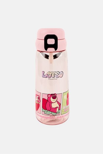 Disney Pixar Strawberry Bear Series Lotso Water Bottle 670 ml, Pink
