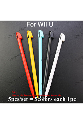 Choice 5 ألوان لـ Wii U 1 مجموعة 5-12 قطعة قلم شاشة تعمل باللمس من البلاستيك/المعدن قلم وحدة تحكم ألعاب لـ NDSL NDSi