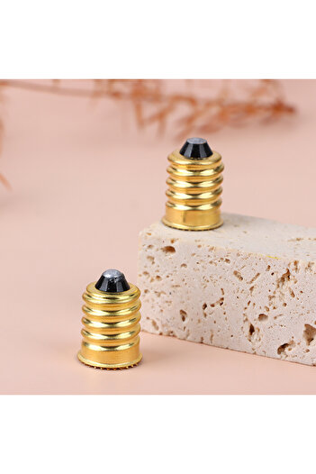 Choice Gold 2Pcs E14 Candelabra to E12 Chandelier Candle LED Halogen Lamp Holder Bulb Base Light Holder Soc