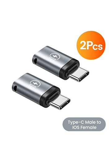 Choice 2pcs type c male USB Cable Converter Lightning To USB C Adapter 20W Ios to Type-C Adaptador for IPho