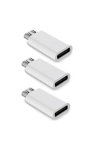 Choice White-3PCS Micro USB (Female) to USB C (Male) Adapter, USB Type C Adapter Connector Compatible with
