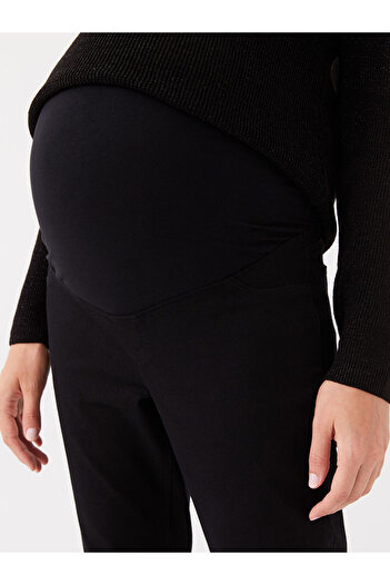 LC Waikiki Black Maternity Pants with Abdominal Panels