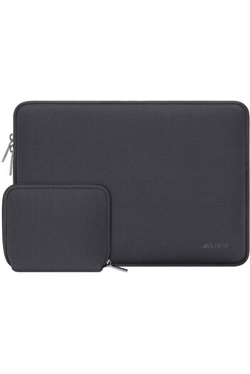Mosiso Laptop Case 15 inch, Neoprene Laptop Sleeve Bag with Small Case, Space Gray