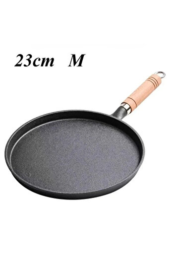 Choice 23cm 26cm Cast Iron Frying Pan Uncoated Non-stick Egg Pancake PanCrepe Maker Steak Frying Pot Gas In