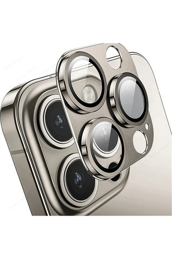 Choice 16 Pro Max-16 Pro Titanium Grey For IPhone 16 Pro Max 16 Plus Metal Camera Lens Protection Glass For