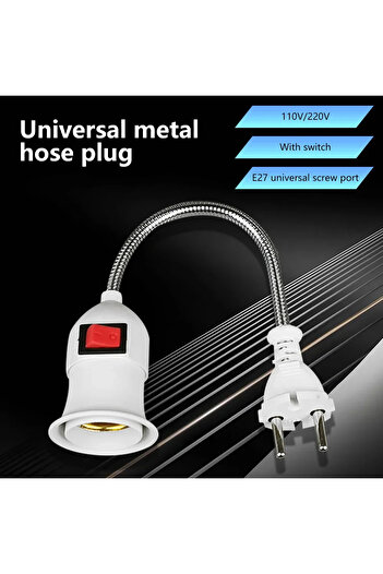 Choice EU Plug Round Direct plug swivel lamp head lamp mouth E27 large screw lamp holder type universal hos